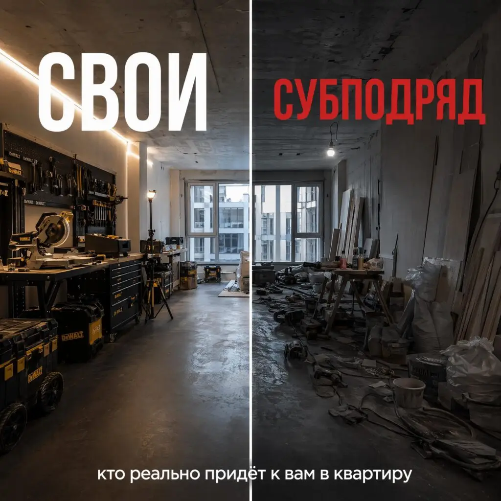 Субподряд или своя бригада: как узнать кто реально будет работать в вашей квартире