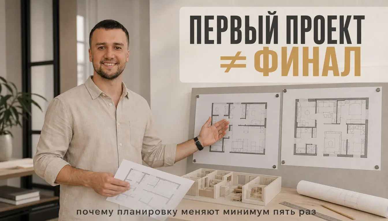 Планировка квартиры: 5 причин, почему первый проект — не финал