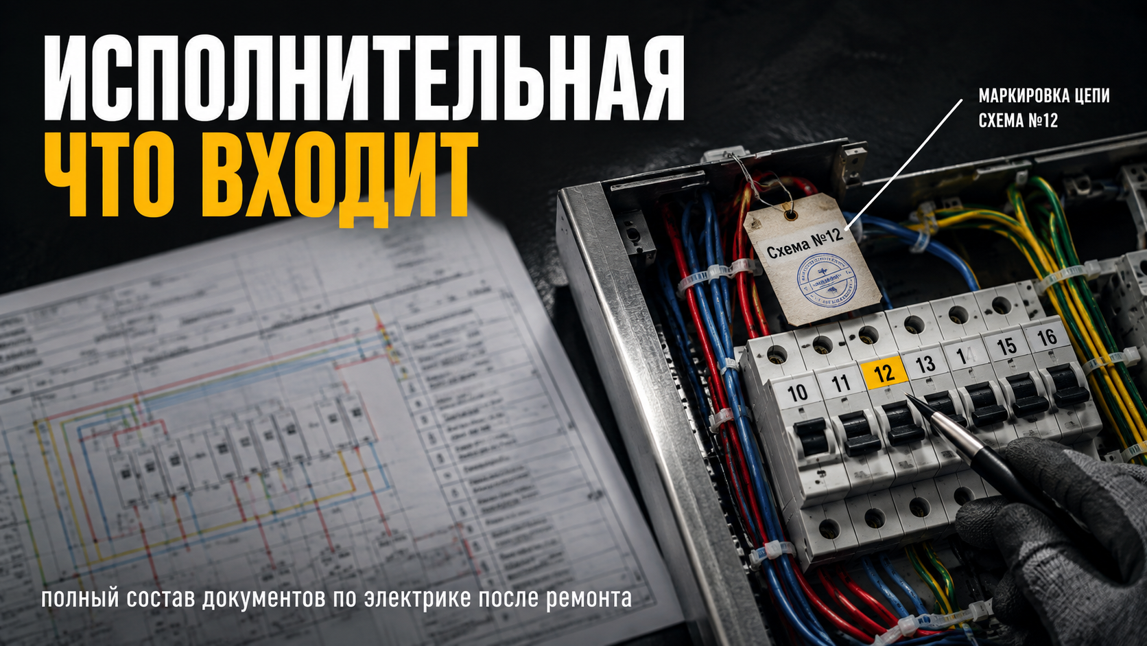 Исполнительная схема по электрике: что входит в состав исполнительной документации