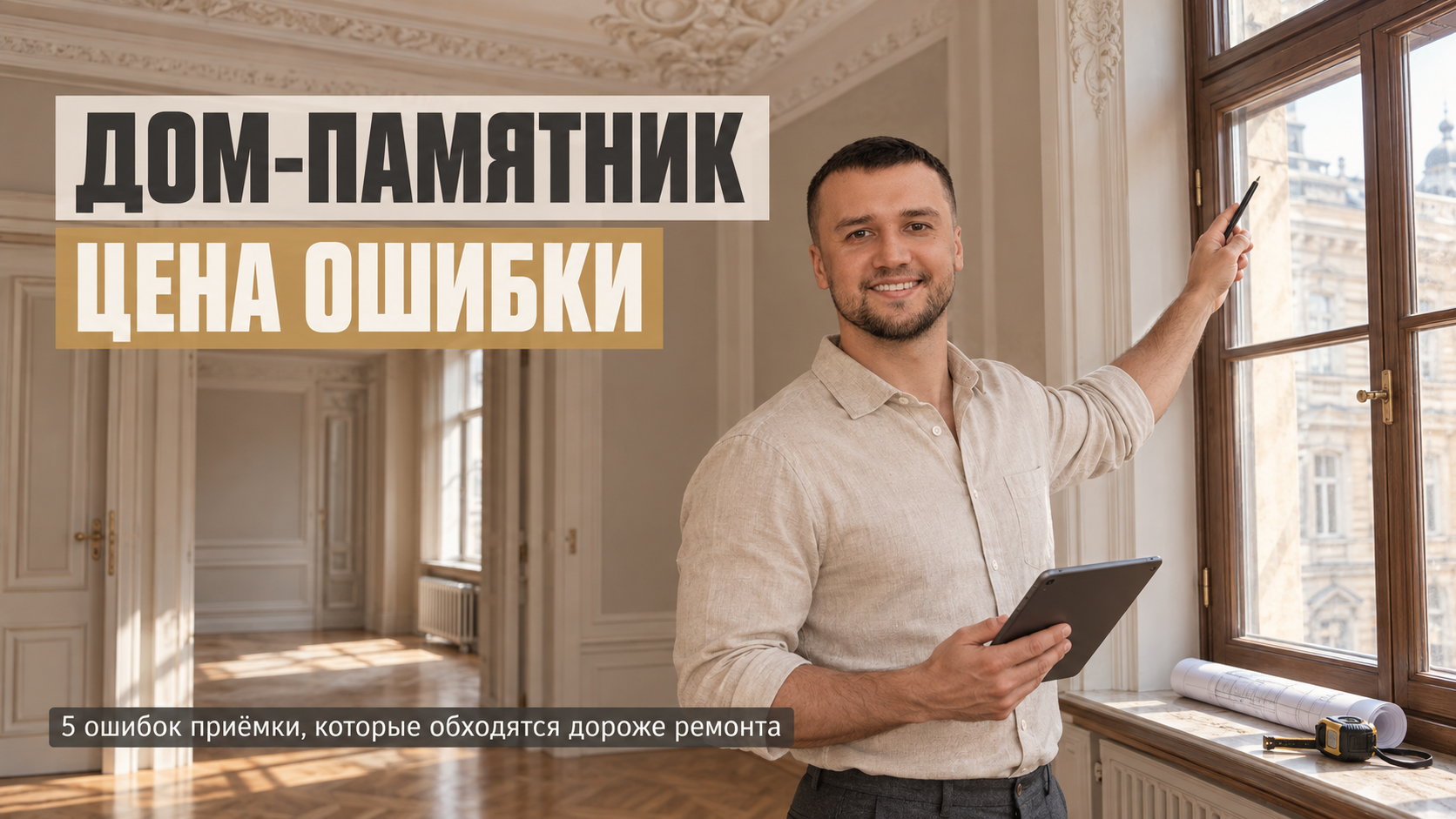 Приемка квартиры: 5 ошибок, которые стоят дорого в доме-памятнике