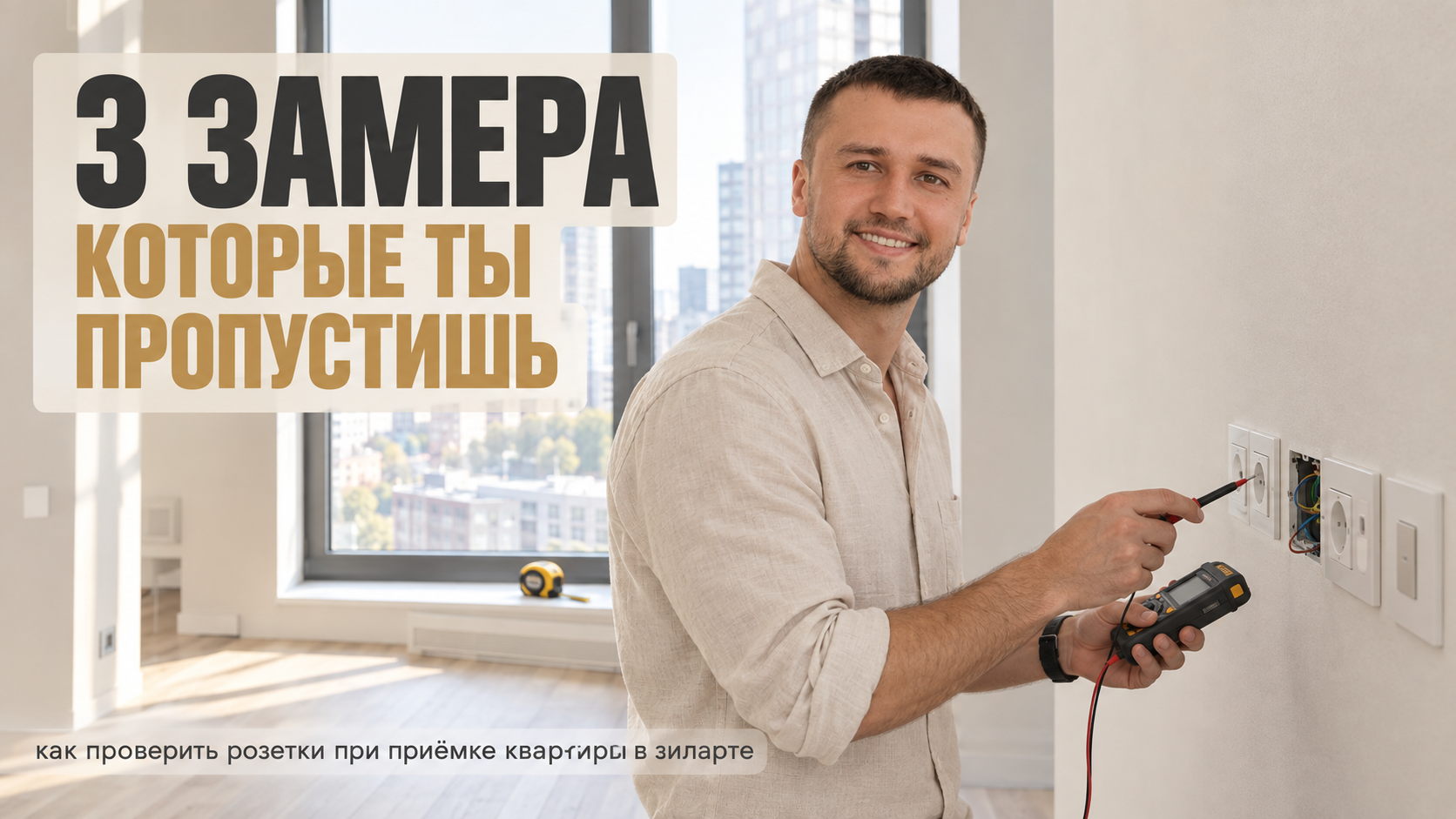 Приемка квартиры: 3 обязательных замера розеток в ЖК ЗИЛАРТ