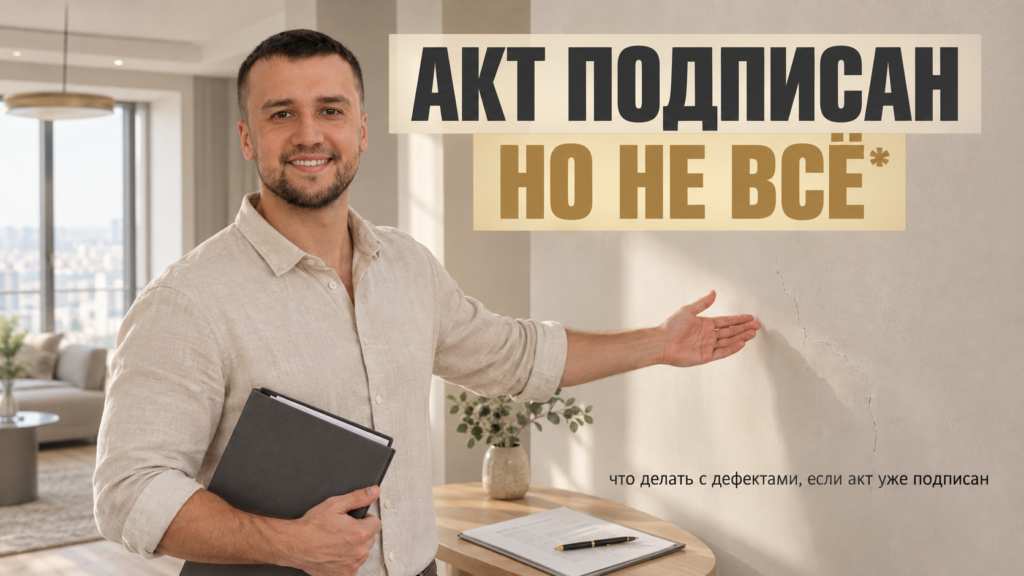 Претензии застройщику после подписания акта: что делать с дефектами