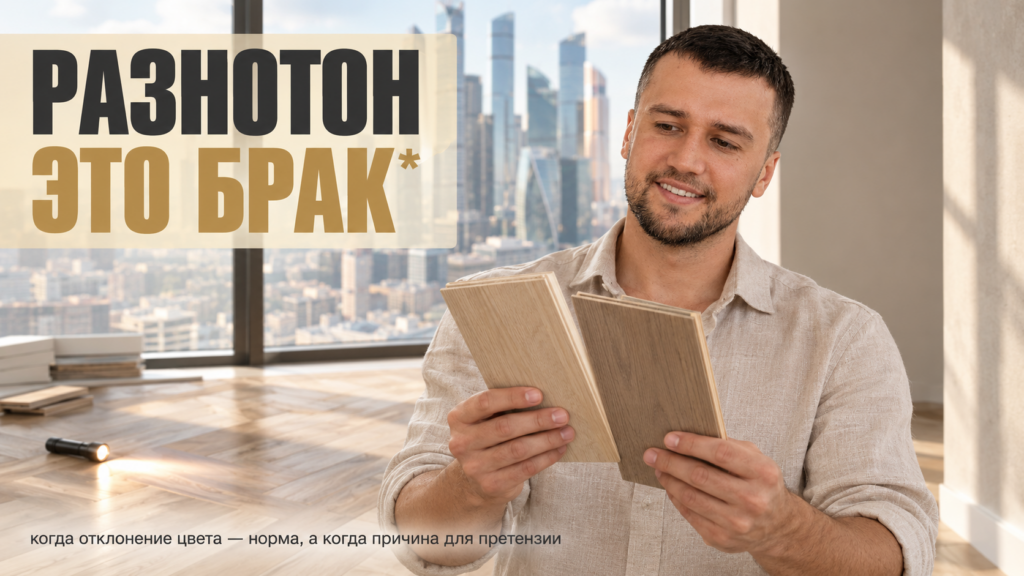 Приемка квартиры в ЖК Павелецкая Сити: разнотон — брак или норма?