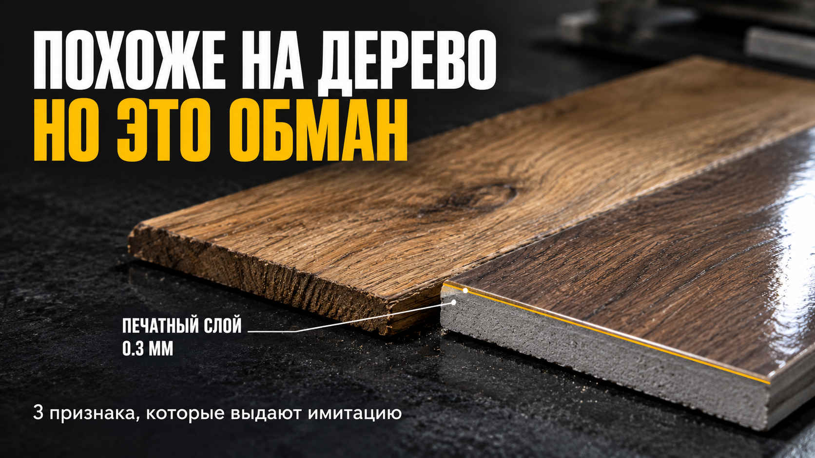 Керамогранит под дерево: 3 признака, которые выдают имитацию