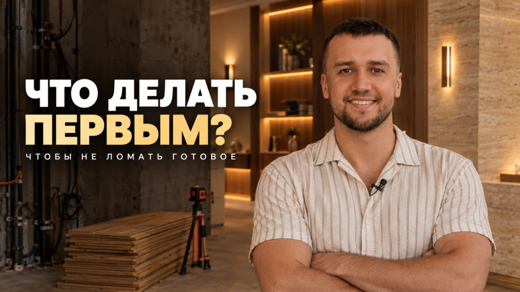 Порядок работ при ремонте в новостройке, чтобы не ломать готовое