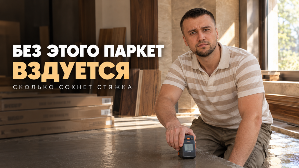 Время высыхания стяжки под паркет и инженерную доску: что важно знать каждому
